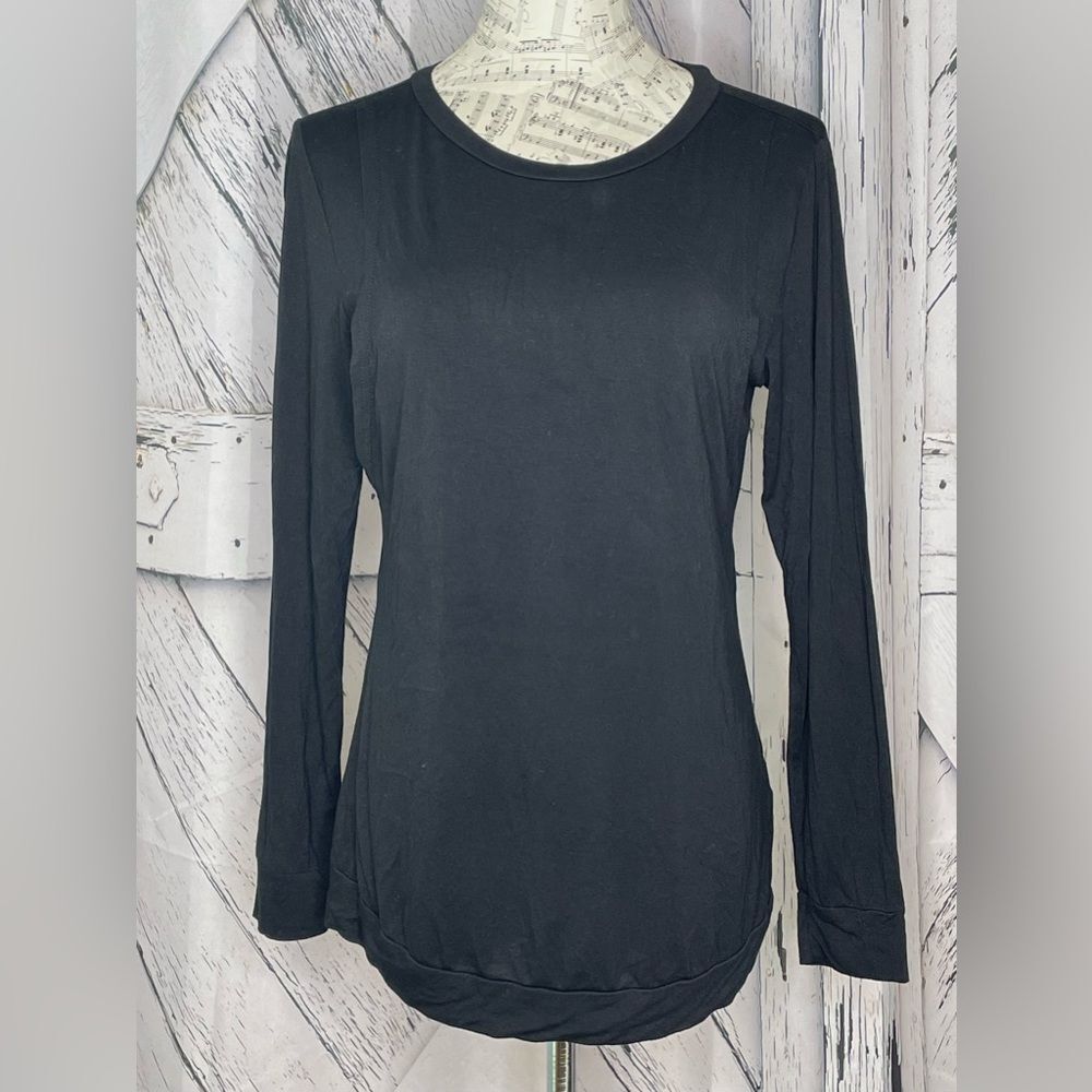 Ekouaer Nursing Top Black Size Small